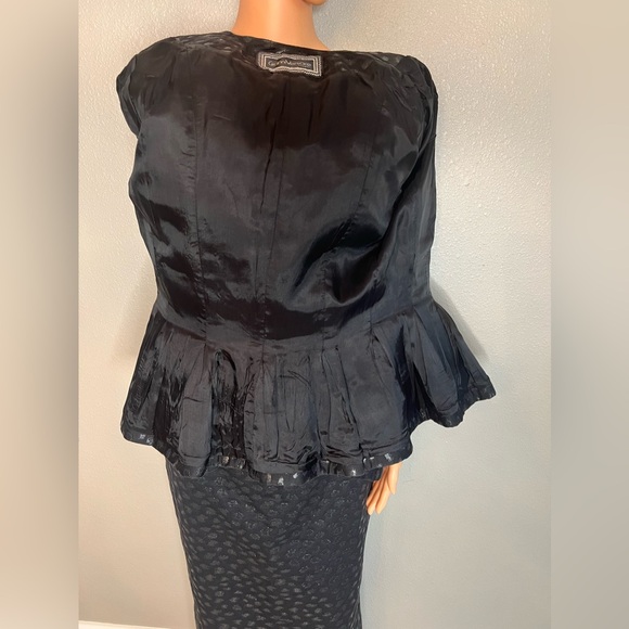 Gianni Versace Vintage couture black blazer & long skirt IT40 US size 4. 2 items - Picture 11 of 13